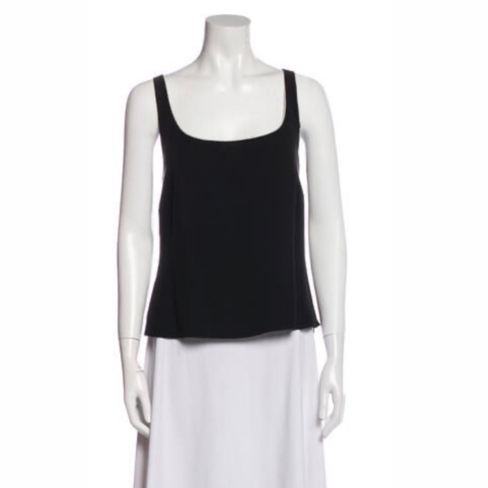AKRIS BLACK SILK TOP